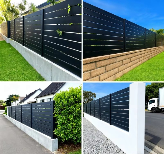 Customizable Aluminum Alloy Guardrail Durable Outdoor Railing for Terrace Staircase Domestic Fence Luxury Fence