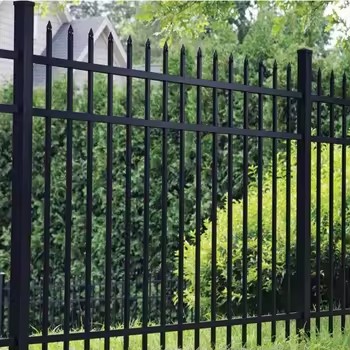 All Weather Resistant Aluminum Fence Railing Sturdy Rustproof Protective Barrier for Exterior Public and Private Areas
