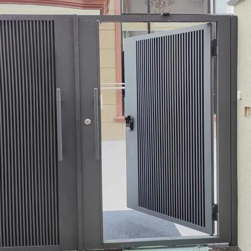 Customised Design Laser Cut Aluminum Art Modern Gate Prices Sliding Gate Aluminum Driveway Village House Gate for Houses