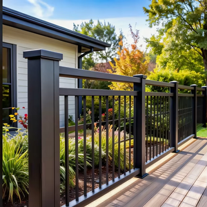 High Strength Aluminium Alloy Railing Panels, Anti-Rust Security Fence for Outdoor Villa Domesic Fence