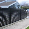 Outdoor Aluminum Alloy Art Balcony Guardrail & Privacy Grid Fence, Sturdy Metal Frame Villa Courtyard Fencing