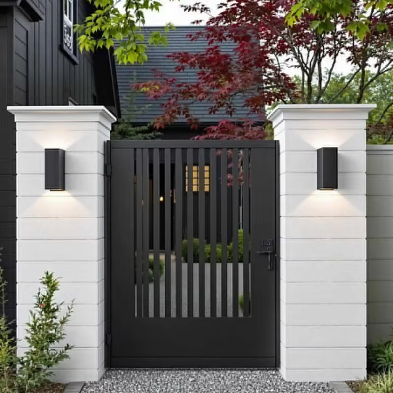 High Quality Decorative Ornamental Aluminum Gate with Elegant Pattern for Residential Driveway