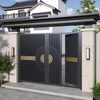 Aluminum Art Gate, Powder Coated Rust Free Alloy Door, Custom Size for Villa Garden Yard Entrance