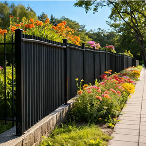 Aluminum Alloy Art Balcony Guardrail & Railing Outdoor Privacy Grid Fence with Sturdy Metal Frame for Villa Courtyard