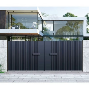 Premium Aluminum Villa Gate with Powder Coated Surface Stylish Design Security Gate for Villa Driveway and Home Exterior