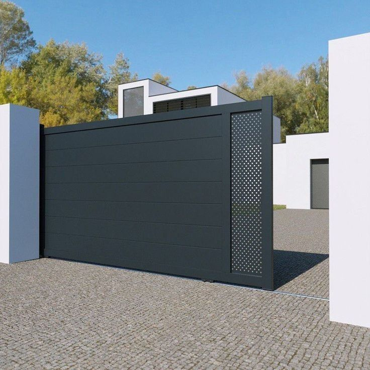 Modern Durable Aluminum Alloy Gate Powder Coated Finish for Villa Garden Entrance Security