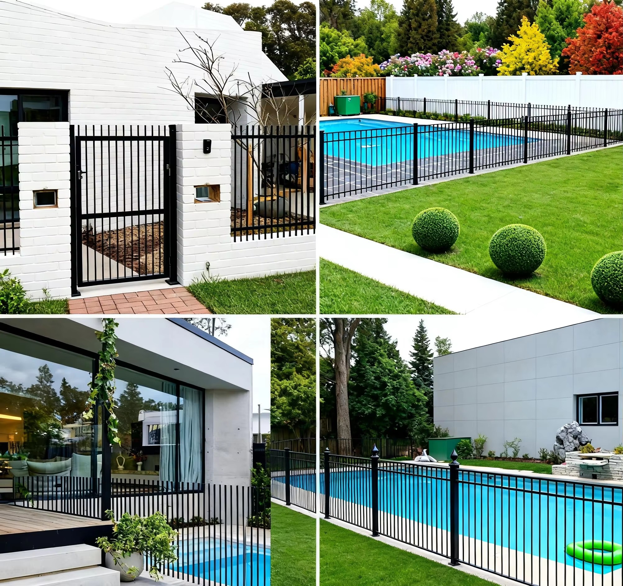 Customizable Aluminum Alloy Guardrail Durable Outdoor Railing for Terrace Staircase Domestic Fence Luxury Fence