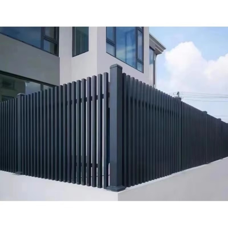 Aluminum Alloy Art Balcony Guardrail & Railing Outdoor Privacy Grid Fence with Sturdy Metal Frame for Villa Courtyard