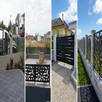  Premium Aluminum Laser Cutting Guardrail, Outdoor Safety Decorative Railing
