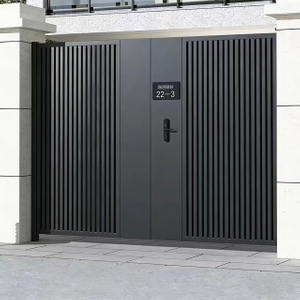 Customised Design Laser Cut Aluminum Art Modern Gate Prices Sliding Gate Aluminum Driveway Village House Gate for Houses
