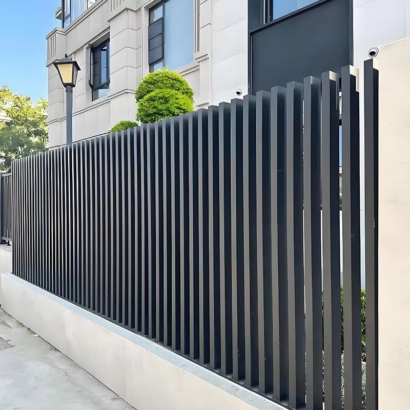 Rustproof Solid Aluminum Alloy Railing Custom Height Length Pipe Thickness for Villa Balcony Stair Garden Fence