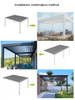 Motorized Waterproof Aluminum Pergola Louvered Design UV Resistant Bioclimatic Powder Coated Outdoor Garden Canopy Custom Size
