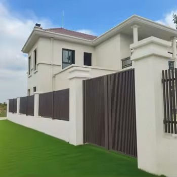 Premium Aluminum Art Courtyard Gate Custom Multi Double Open Sliding Security Door for Villa and Community Metal Art Door