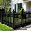 Elegant Carved Aluminum Entry Gate, Stylish Safety Fence Gate with Fine Craftsmanship for Yard and Villa Exterior