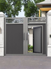 Aluminum Alloy Modern Retractable Courtyard Gate Villa Garden Entrance Door Outdoor Art High End Single Door Small Yard