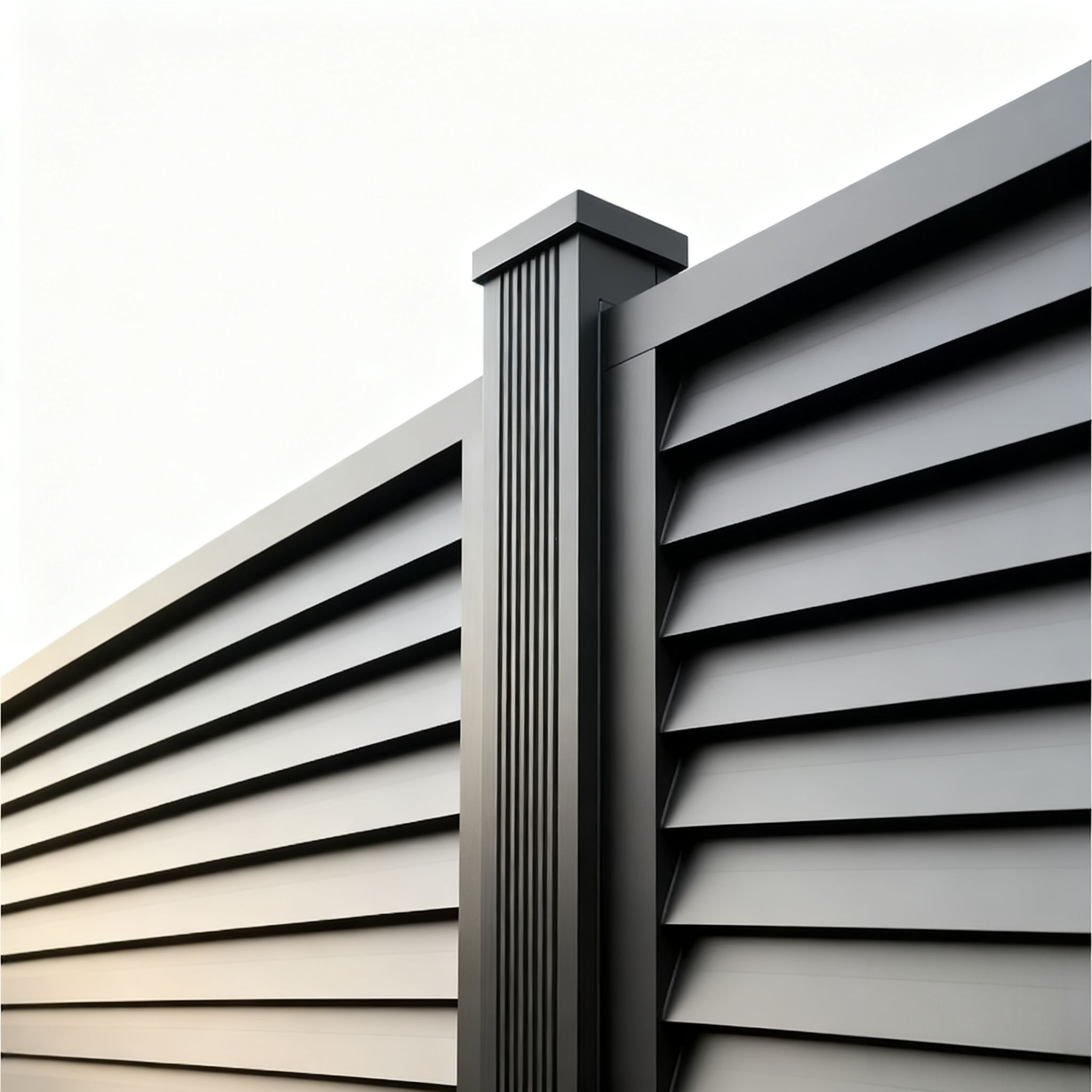 Modern Design Powder Coated Aluminum Guardrail | Anti Rust Weather Resistant Outdoor Fencing