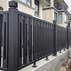Rustproof Solid Aluminum Alloy Railing Custom Height Length Pipe Thickness for Villa Balcony Stair Garden Fence