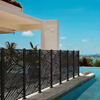 Aluminum Art Pool Fence Anti-Rust Safety Aluminum Alloy Swimming Pool Guardrail for Villa Outdoor