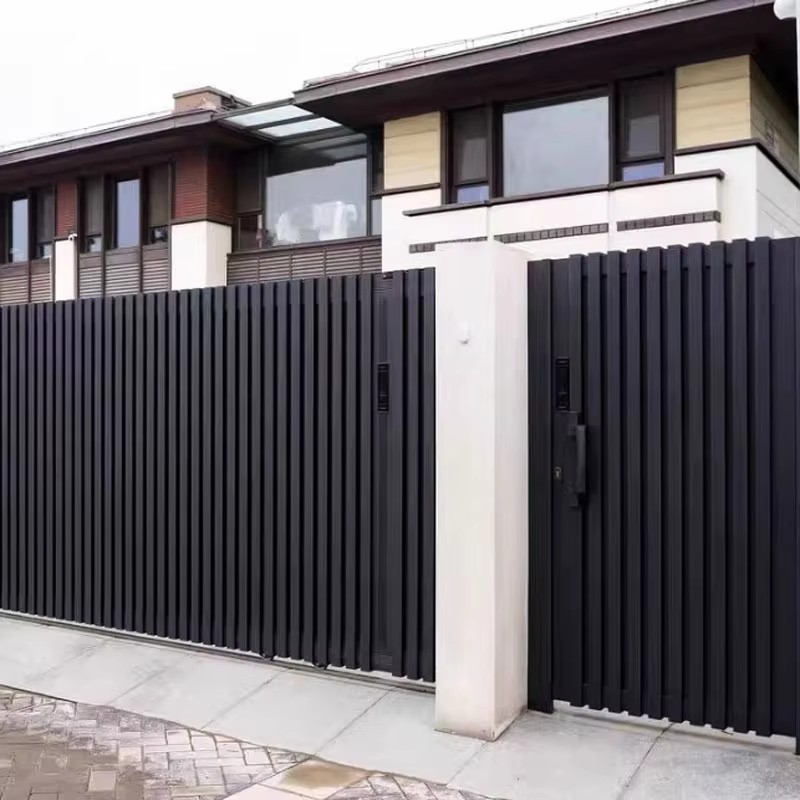 Aluminum Art Gate, Powder Coated Rust Free Alloy Door, Custom Size for Villa Garden Yard Entrance