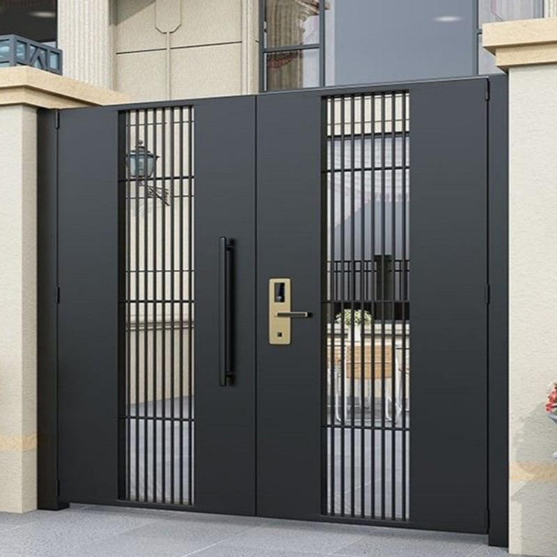 Modern Villa Outdoor Aluminum Art Sliding Gate with Easy Installation Decorative Fencing Trellis Gates Aluminum Gate Door