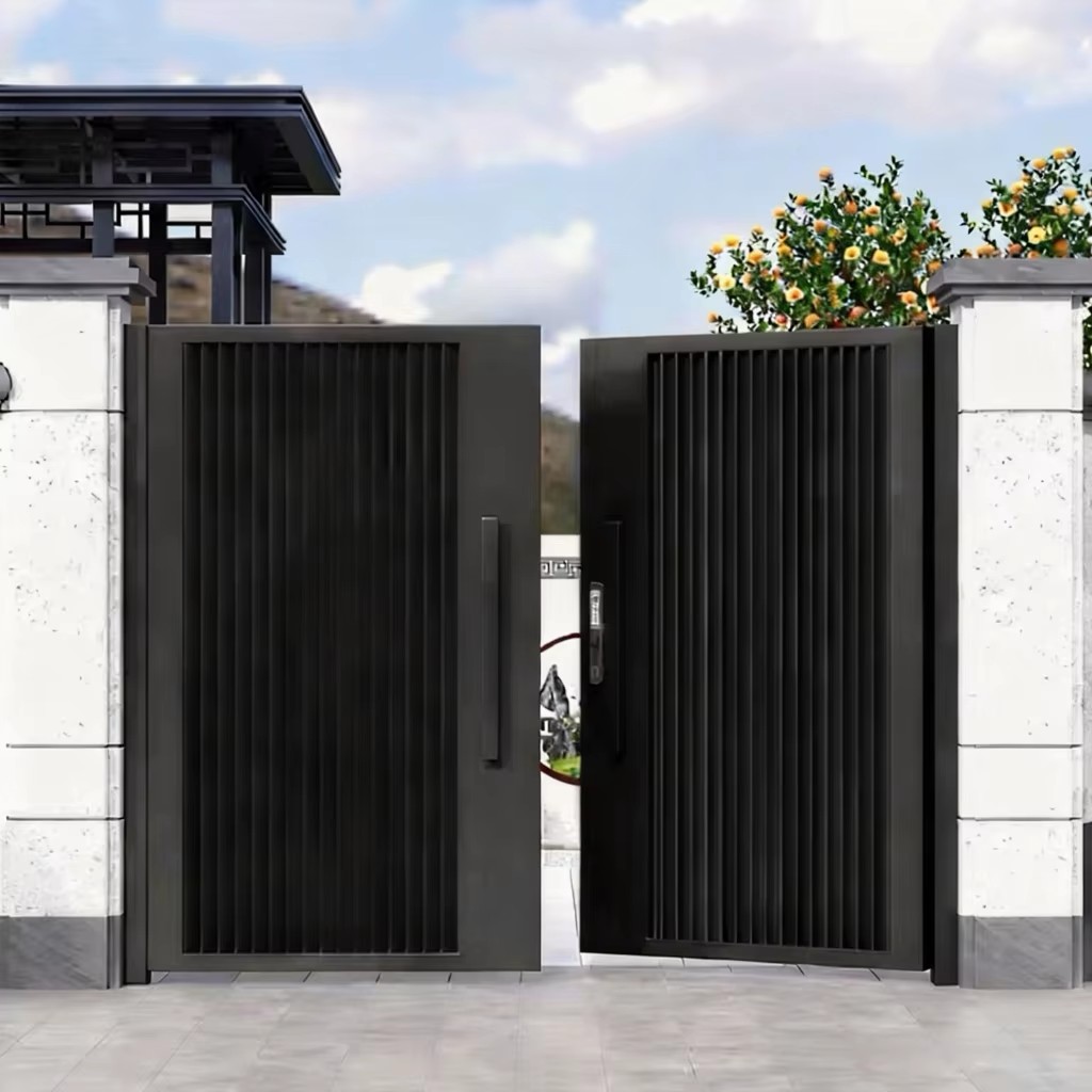 High Quality Decorative Ornamental Aluminum Gate with Elegant Pattern for Residential Driveway