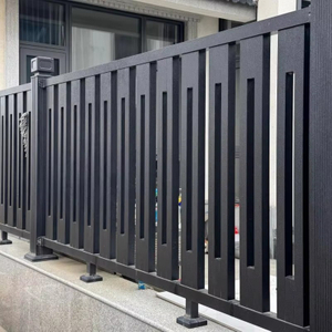 Rustproof Solid Aluminum Alloy Railing Custom Height Length Pipe Thickness for Villa Balcony Stair Garden Fence
