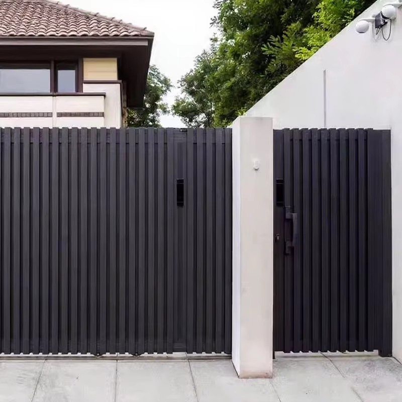 High End Luxury Aluminum Exterior Entry Doors Decorative Entrance Doors for Villa Household Entrancegate Outdoor Gate