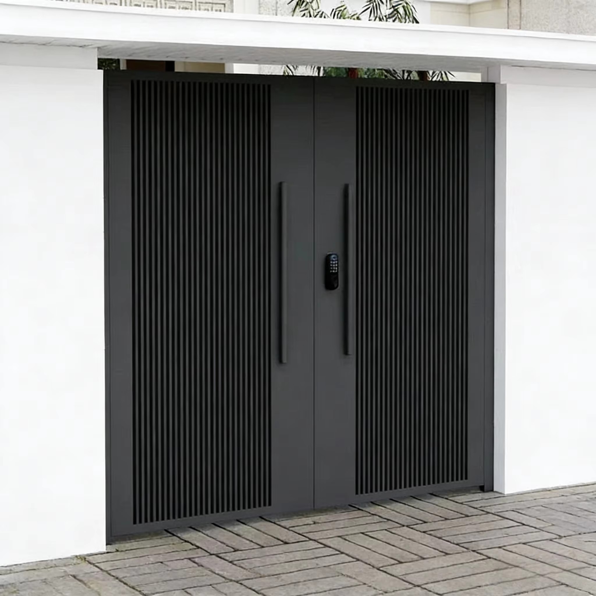 Premium Aluminum Villa Gate with Powder Coated Surface Stylish Design Security Gate for Villa Driveway and Home Exterior