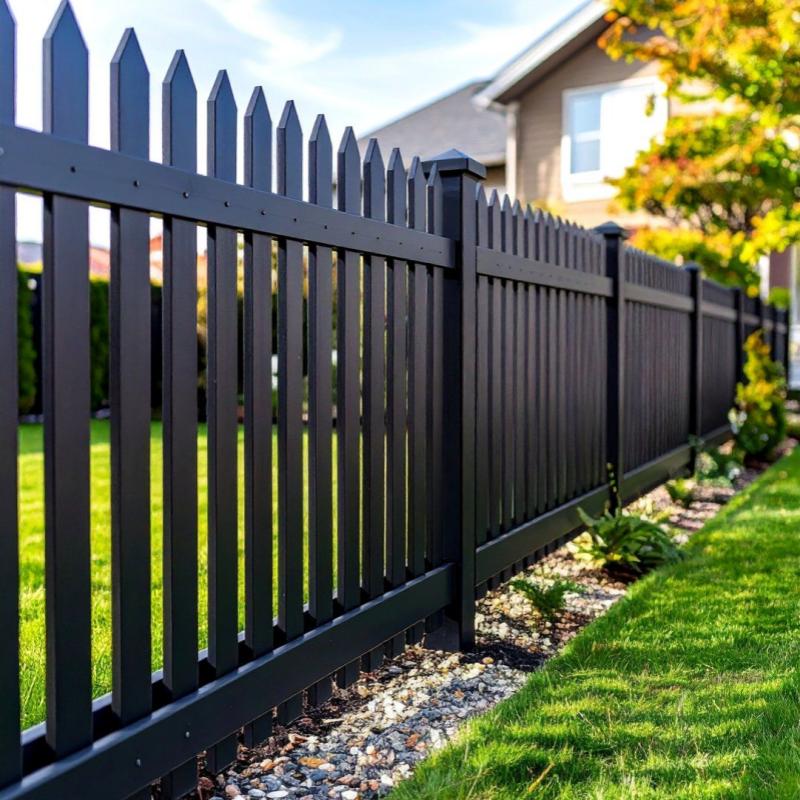 Elegant Carved Aluminum Entry Gate, Stylish Safety Fence Gate with Fine Craftsmanship for Yard and Villa Exterior