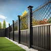 Elegant Carved Aluminum Entry Gate, Stylish Safety Fence Gate with Fine Craftsmanship for Yard and Villa Exterior