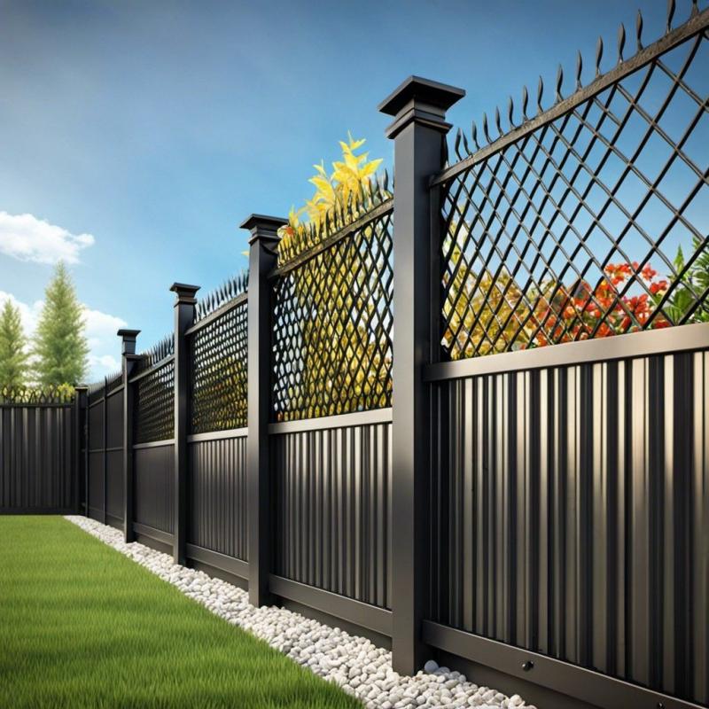 Elegant Carved Aluminum Entry Gate, Stylish Safety Fence Gate with Fine Craftsmanship for Yard and Villa Exterior