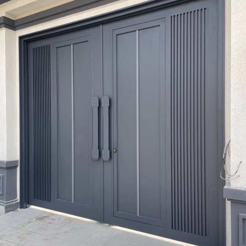 Rustproof Solid Aluminum Alloy Gate Custom Height Width Plate Thickness for Villa Courtyard Driveway Entrance