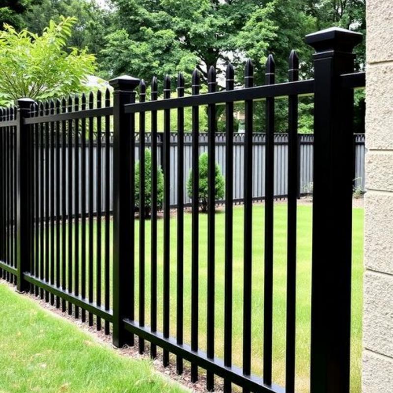 Elegant Carved Aluminum Entry Gate, Stylish Safety Fence Gate with Fine Craftsmanship for Yard and Villa Exterior