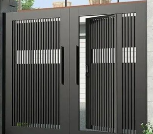 Customised Design Laser Cut Aluminum Art Modern Gate Prices Sliding Aluminum Driveway Gate for Village House Residential House