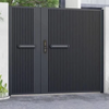 Rust-Proof Aluminum Driveway Gate - Durable Powder-Coated Metal Art Gate