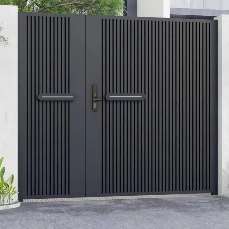 Rust-Proof Aluminum Driveway Gate - Durable Powder-Coated Metal Art Gate